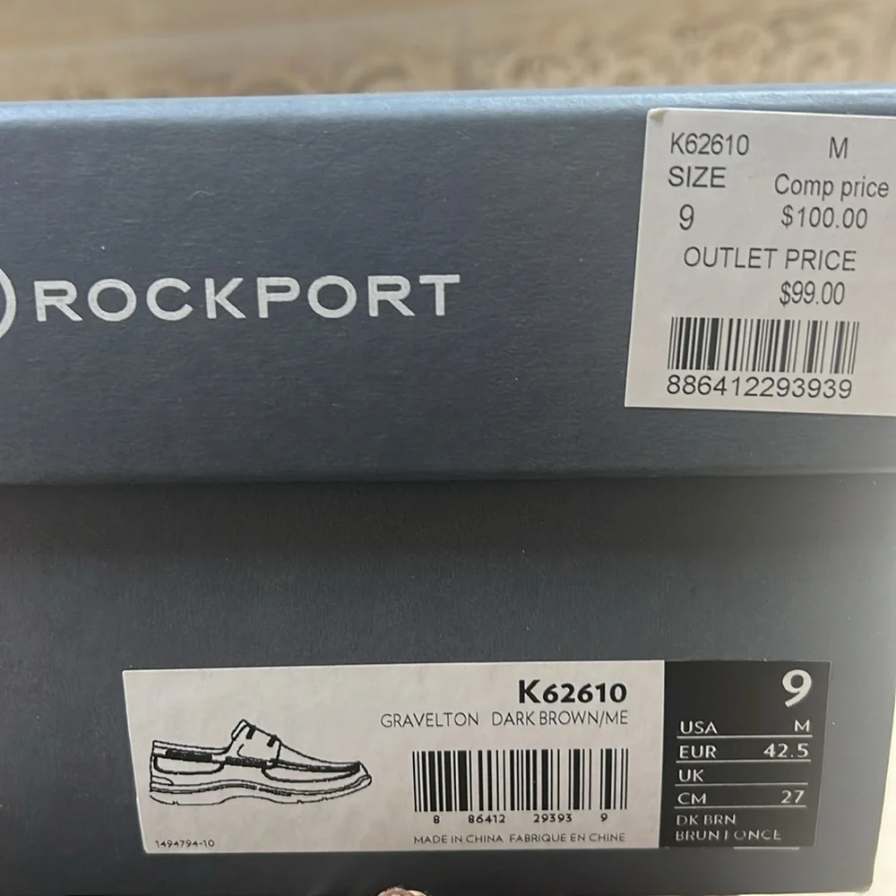 Rockport Gravelton Boat ShoesMens 9